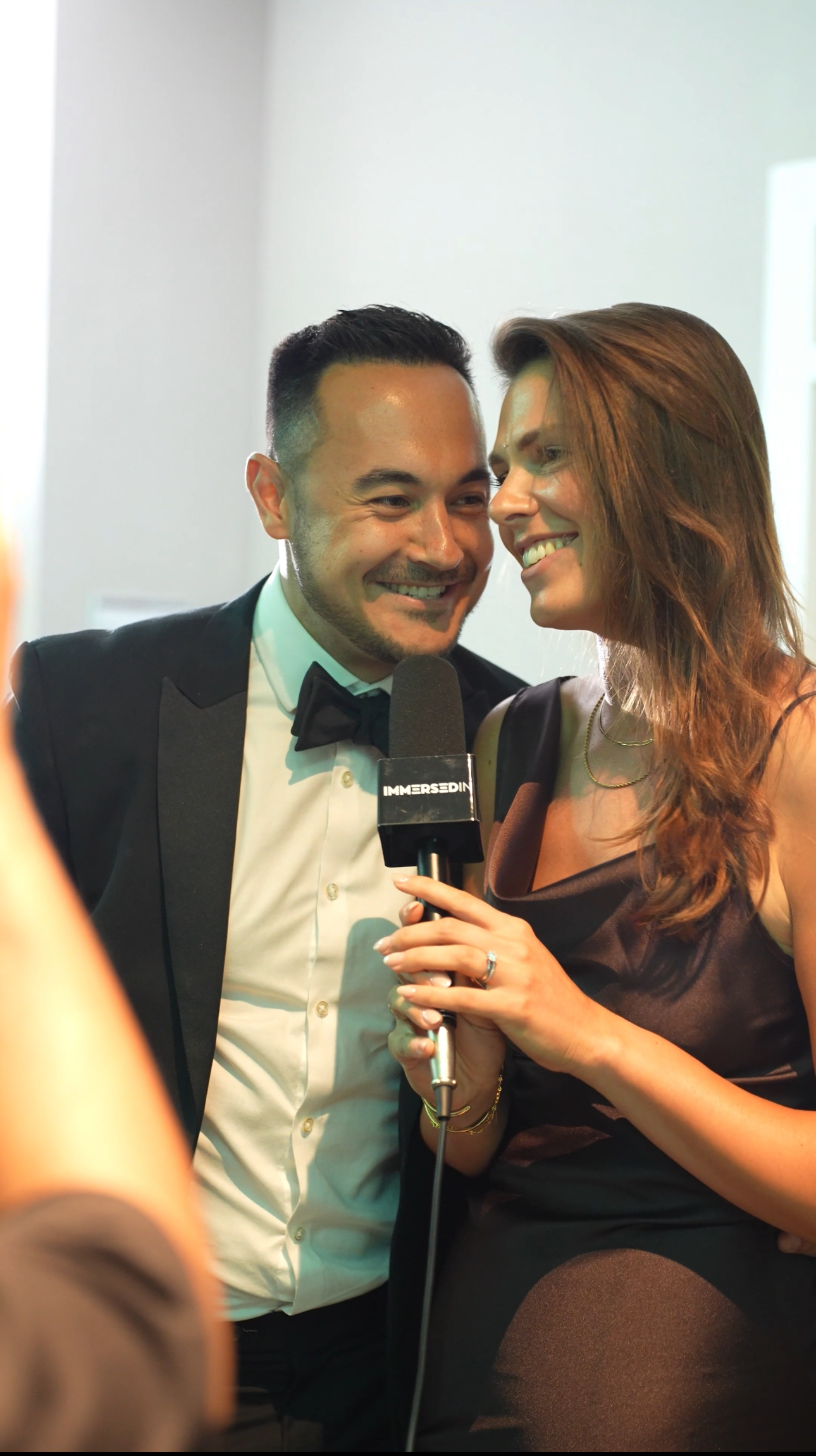 Video guestbook interview moment